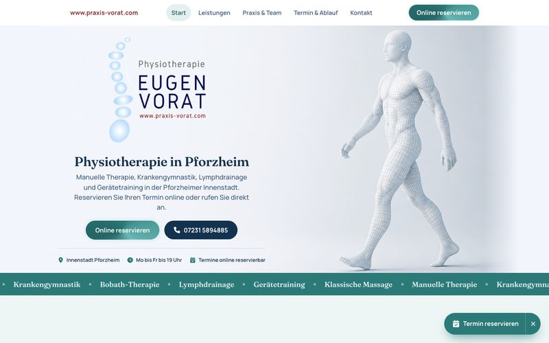 Startseite von Praxis Eugen Vorat
